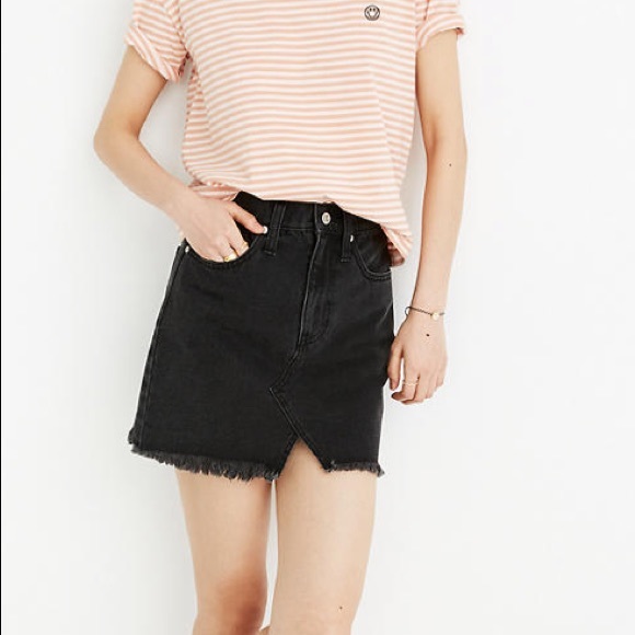 Madewell Rigid Denim Skirt: cutoff edition - Picture 2 of 3